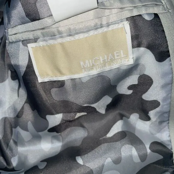 Michael Kors Men's Gray Snap Button Cotton‎ Sports Blazer - Image 8