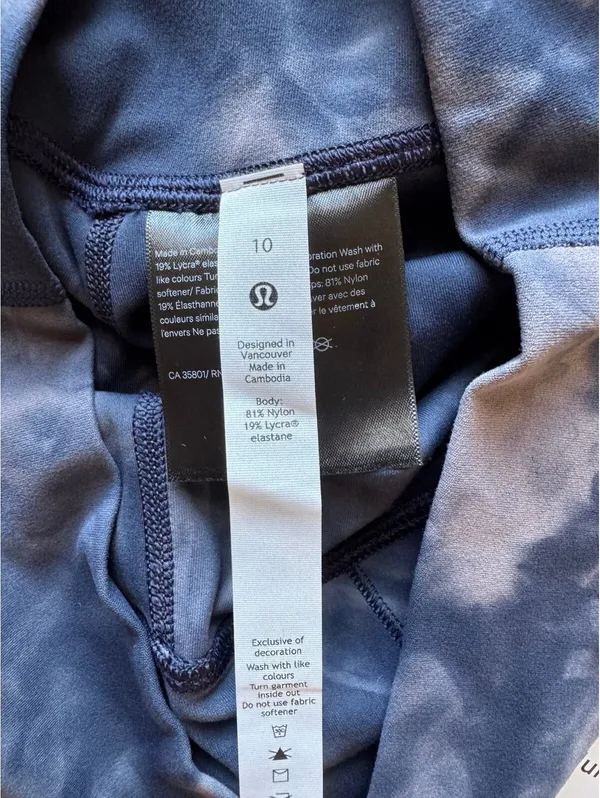Lululemon Align High Rise 25” Diamond Dye Lunar Rock True Navy Size 10 NWT - Image 6