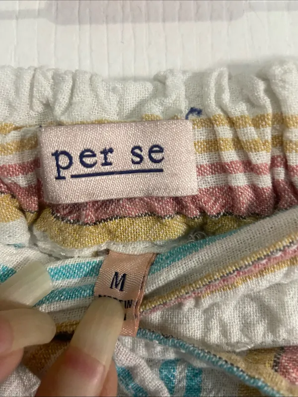 Per Se Pastel Multistripe Drawstring Lounge Pants - Image 2
