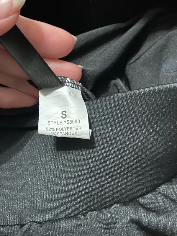 Fit n Flare Athletic Skirt Black - Image 3