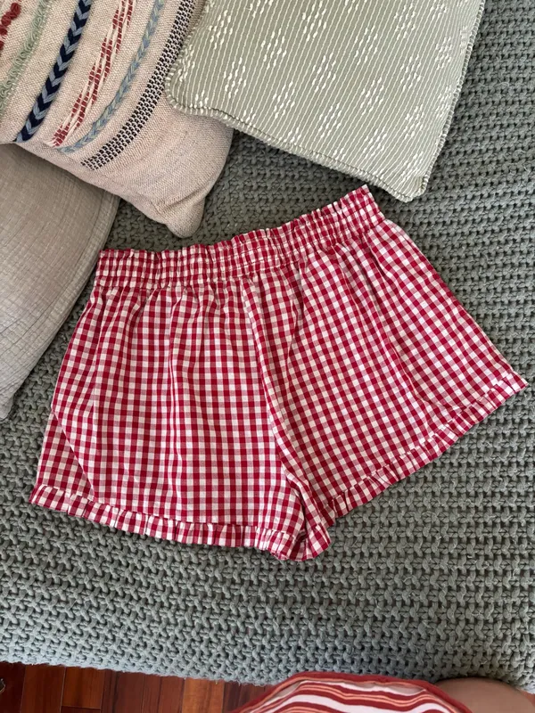 amazon viral gingham ruffle shorts - Image 2