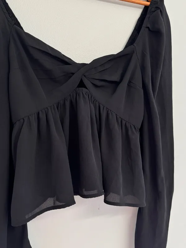 Abercrombie Top Black Long Sleeve S - Image 2