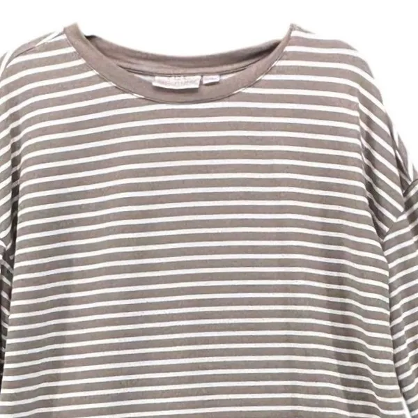 Belle by Kim Gravel Womens Sweatshirt Size‎ M Stripe Nautical 3/4 Sleeve - Image 3