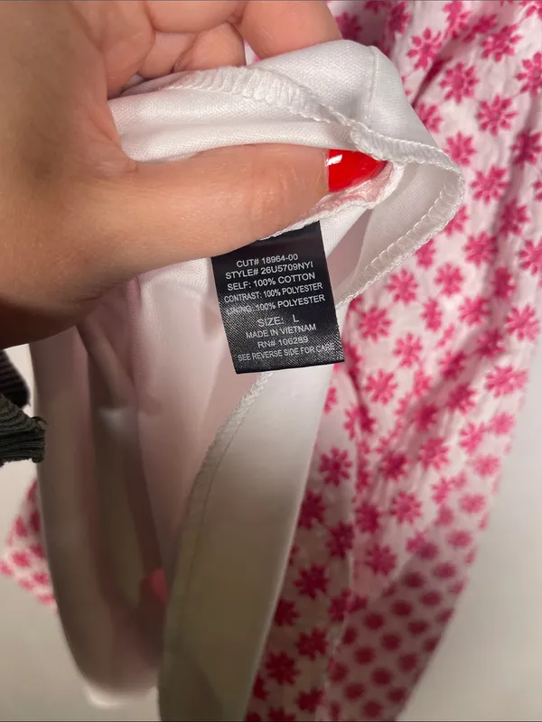 Altar’D State Womens Pink White Floral Mini Dress Large - Image 3