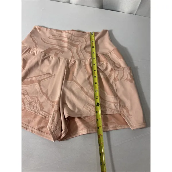 NEW Gymshark Womens Power Jacquard Pink Shorts Pockets Size Medium‎ - Image 7