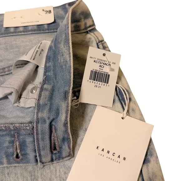 Kancan X Buckle Women’s 28 90’s Boyfriend Baggy Jeans Distressed‎ Light Wash NWT - Image 15