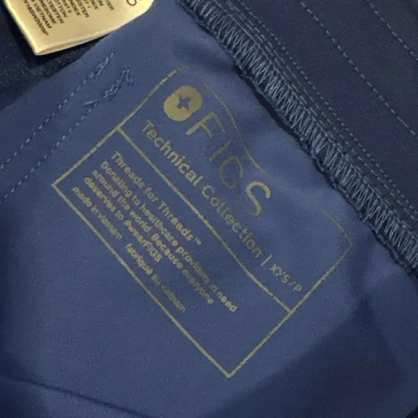 Figs denim blue (1660) scrub pants size XXS petite - Image 3