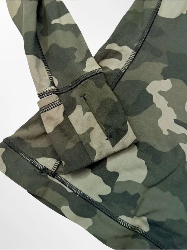 Lululemon It’s Rulu Run Long Sleeve Shirt | Olive Camo | Size 2 - Image 6