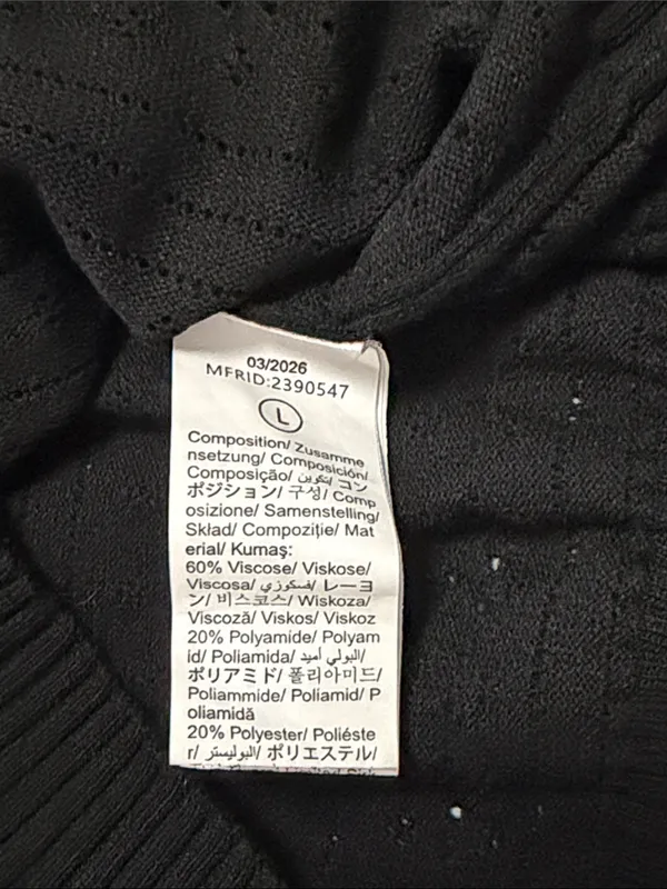SHEIN Black Short-Sleeve Button Front Knit Cardigan - Image 4