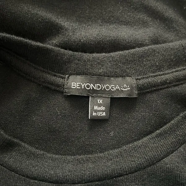Beyond Yoga Plus Raglan Sleeve Bopo Pullover in Black, NWT, Size 1X - Image 10
