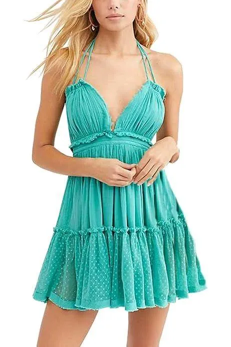 Teal dress Blue - Image 5