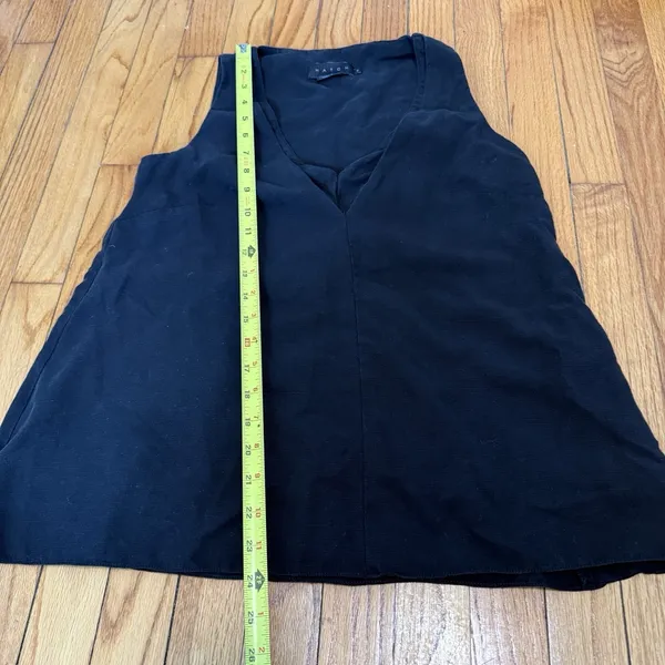 Hatch The Back In The Game‎ Nursing Tank Tencel Linen Blend in Black - Image 9