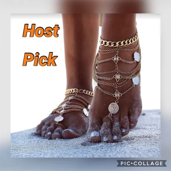 Foot Jewelry Gold - Image 2