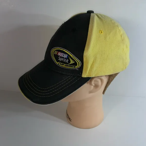 NASCAR Sprint Cup Series Hat Cap Black Yellow Gold Octagon Racing Champions - Image 2