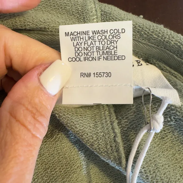 1774 | NWT Jane + Delancey Sage Green French Terry Boxy Hoodie 2X‎ - Image 7