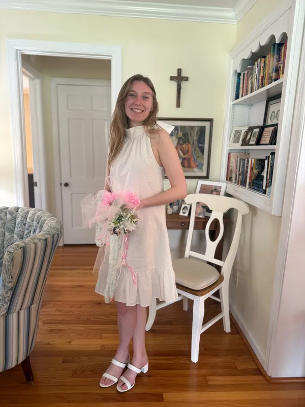 Vineyard Vines White Drop Waist Dress - Image 3
