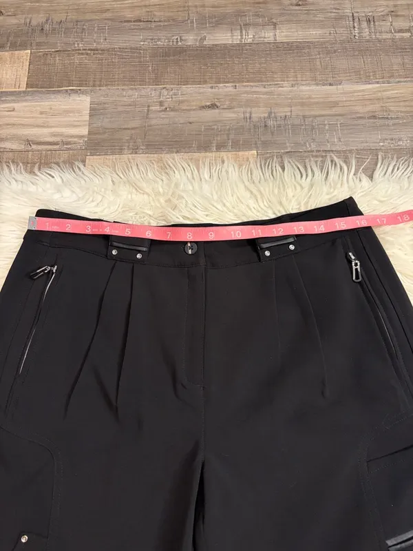 NWOT Jamie Sadock stretch capri golf pants multi pocket black 8 - Image 5