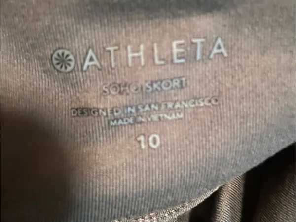 Athleta Gray Athletic Skort Size 10/Tennis Golf Pickleball Running Active - Image 3