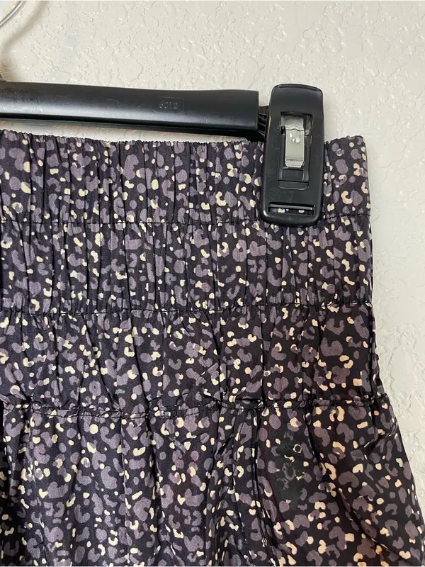 FP Movement by Free People Purple Leopard Athletic Shorts w Elastic Waist Sz M - Image 6