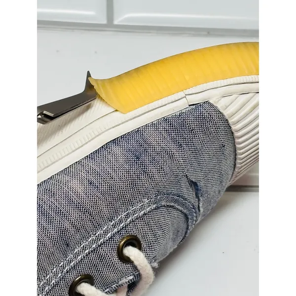 Toms Carmel Sneakers Womens Size 8 Blue Good Distressed Majolica Canvas - Image 12