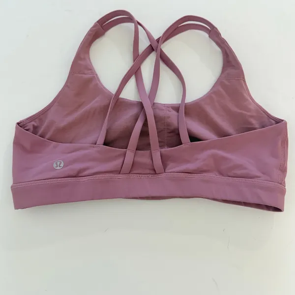 Lululemon Energy Bra Size 10 Medium Support, B-D Cup Cherry Tint (No pads) - Image 3