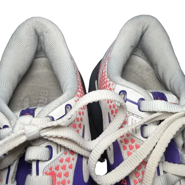 Brooks Women's Ghost 14 Running Shoe - White/Purple/Coral Size 7.5 - Image 8
