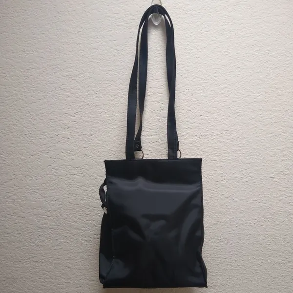 Vintage 90s Nylon Shoulder Bag Silver - Image 10