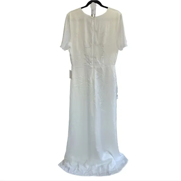 Show Me Your Mumu Rome Twist Gown Ivory Luxe Satin Extra‎ Large - Image 5