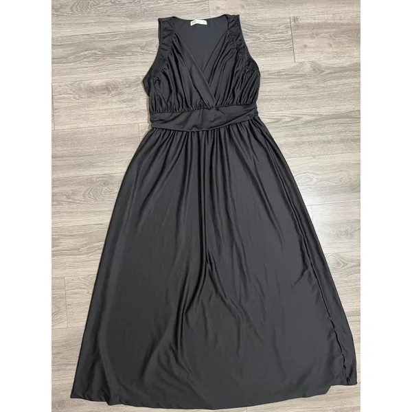 KOH KOH Black Maxi Dress 2X Sleeveless Wrap V-Neck Plus Formal Gown Wedding‎ - Image 13