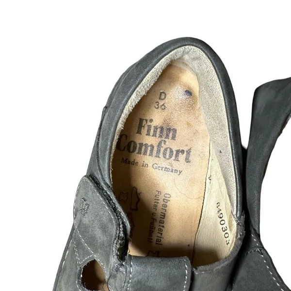 Finn Comfort Women's Soft Tofino T-Strap Shoe Tundra Nubuck Leather Clog EU 36 - Image 5