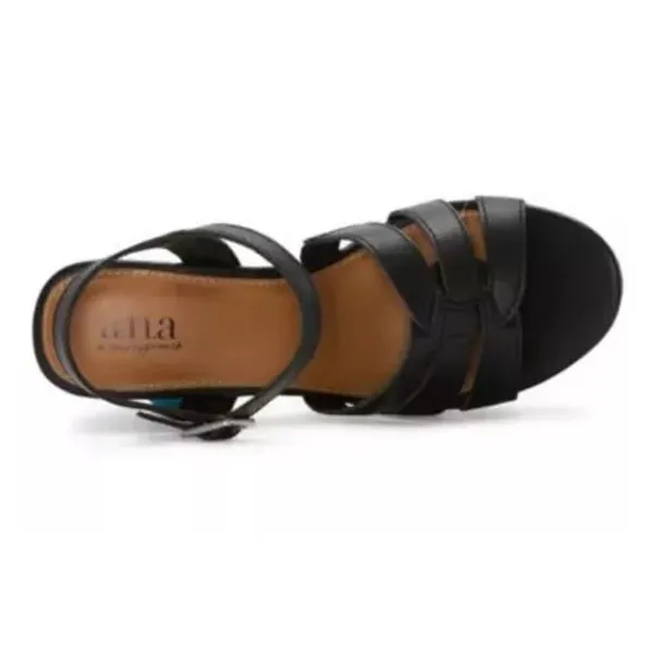 a.n.a‎ Billie Heeled Sandals Open Toe Strap Black Size 9.5M Cute Shoes JCPenney - Image 3