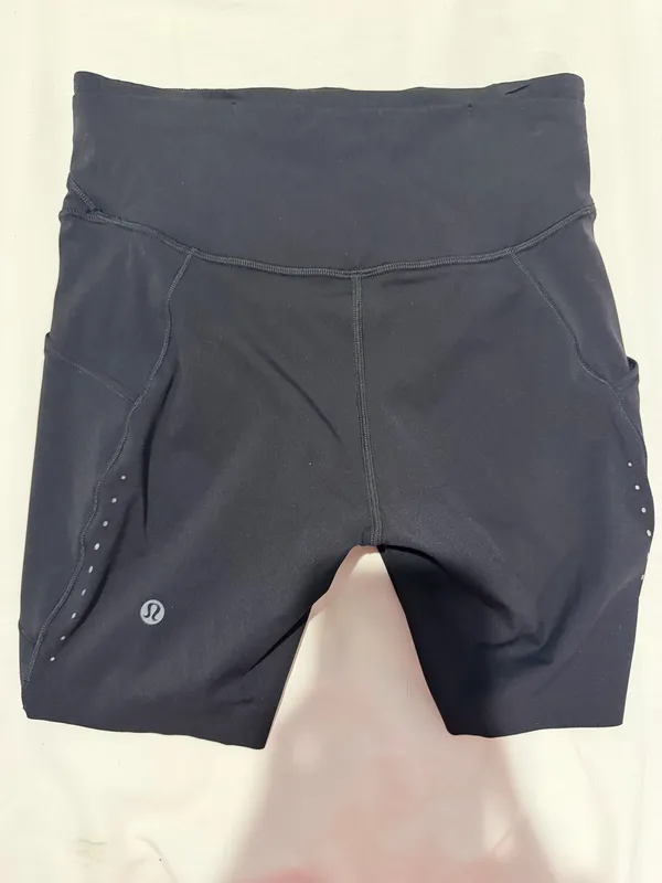 Lululemon black running bike shorts - Image 2