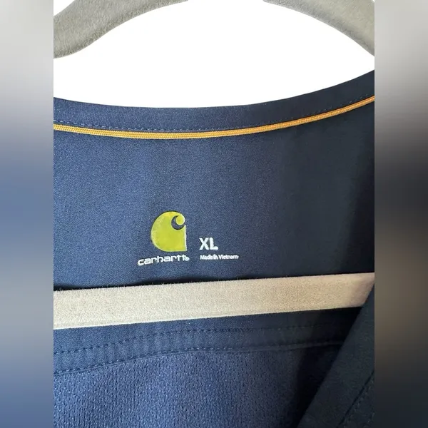 Carhartt Navy Blue Scrub Top XL Utility‎ V-Neck - Image 5