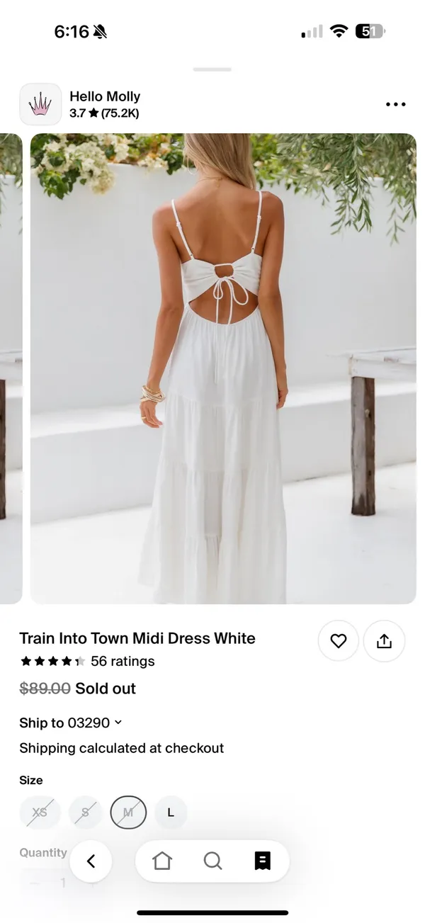 Hello Molly white dress - Image 2
