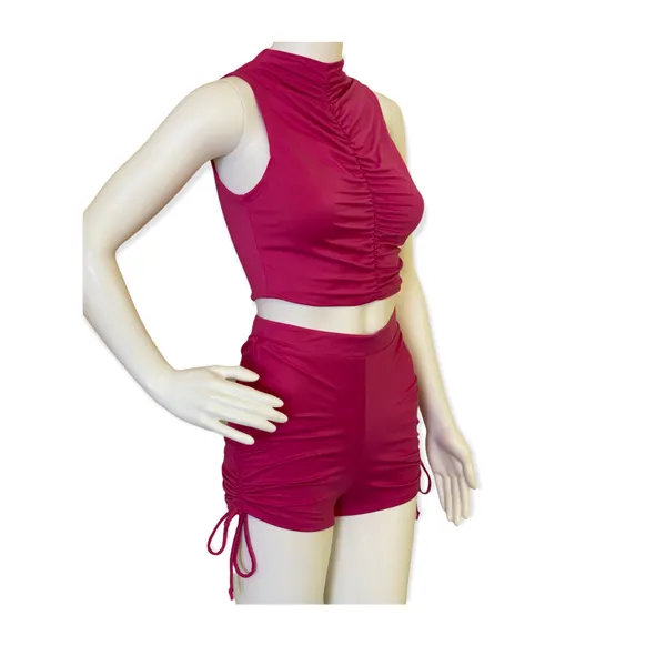 Fuchsia Raspberry Runch Two Piece Set Pink - Image 5
