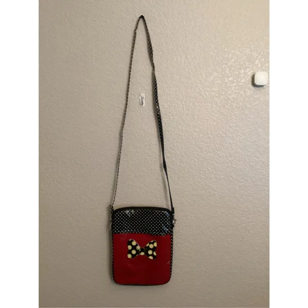 Disney Parks D-Tech Minnie Mouse Bow & Polka Dot Crossbody Tablet Bag - Image 2