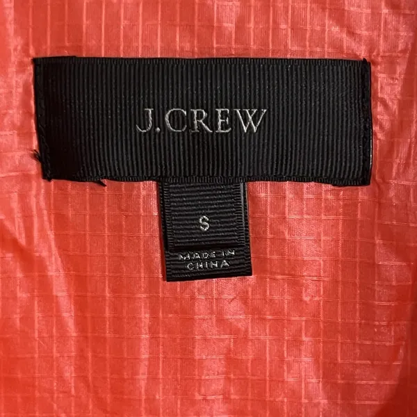 J‎ Crew Vest Women's Small Pink Full Zip Inner Pockets Coral Puffer Sleeveless - Image 9