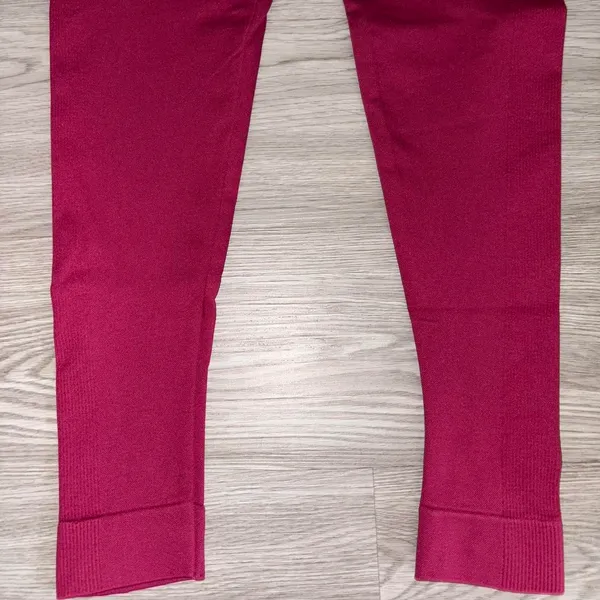 SET Active Dark Pink Ribbed Sculpt-flex Workout Set - Image 9
