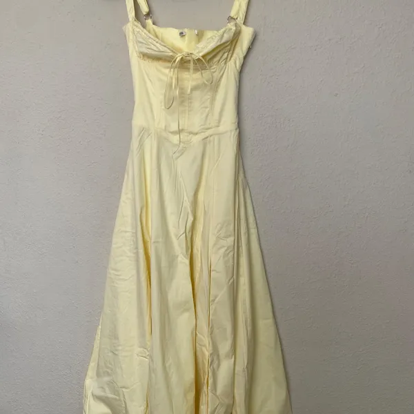 HOUSE‎ OF CB 'Carmen' Buttercup Bustier Sundress yellow NWOT size XS - Image 3