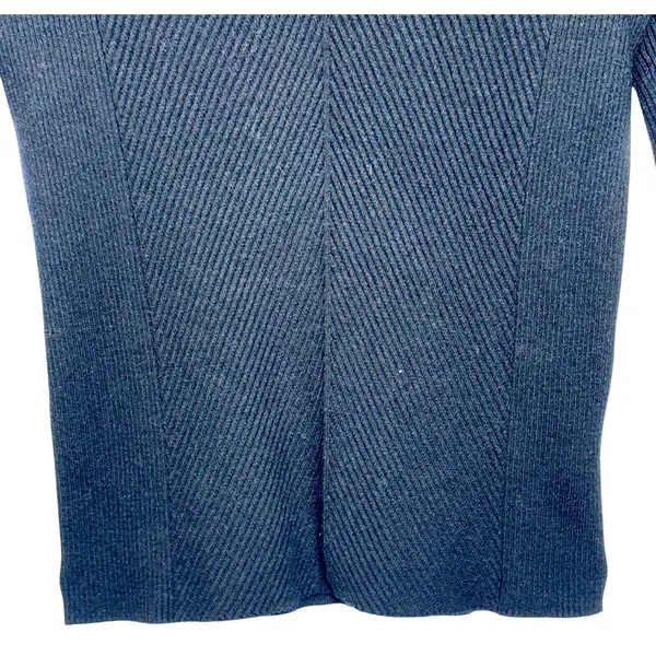Abercrombie & Fitch Soft AF Black Ribbed Knit Long Sleeve Pullover Sweater Sz M - Image 5