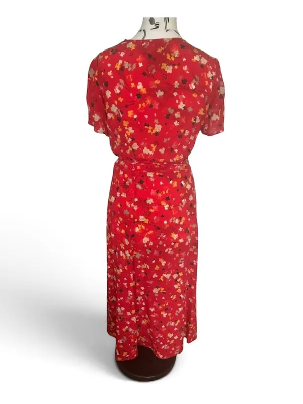 Realisation Par The Teale Rouge Fleur 100% Silk Wrap Dress XL - Image 6