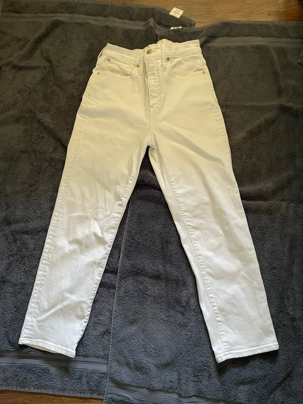 Madewell Pure White Vintage CanvasComfort Stretch white straight l - Image 6