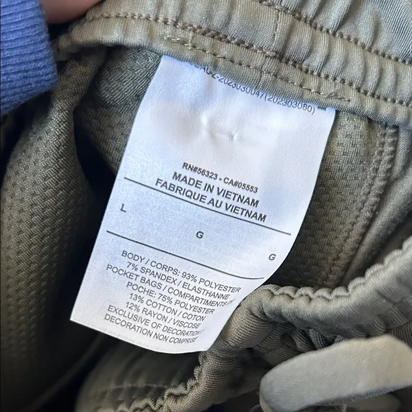 Nike Olive Green Women's Jogger Sweatpants with Ankle Zips - Image 6