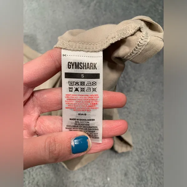 Gymshark Tan Crop Top small tee - Image 6