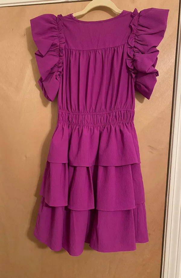 Entro Violet Ruffle Dress - Image 2