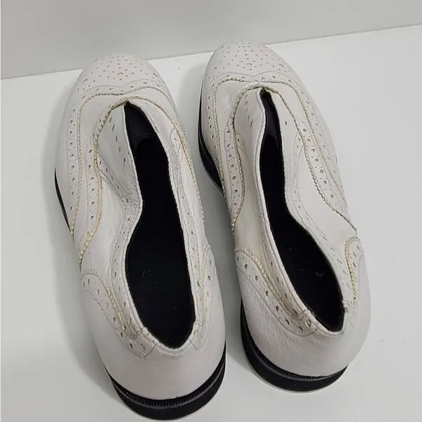 Rag & Bone Meli‎ Brogue White Platform Loafers Women's Shoes Size 9 - Image 7