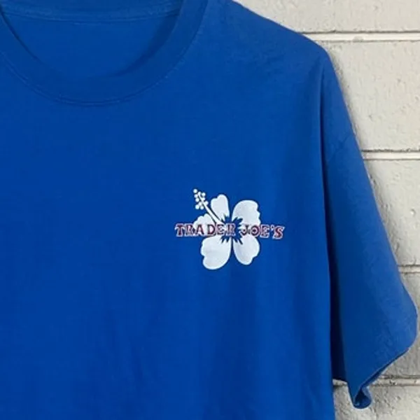 Trader Joe’s Blue Tee size M Size M - Image 3