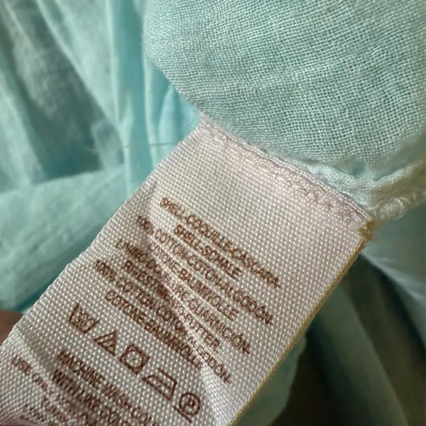 Free People Womens Aqua Size XS High Neck Peplum Tank Top - Image 6