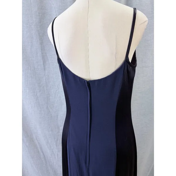 Jessica McClintock Gunne Sax Purple Navy Panel‎ Maxi 13/14 - Image 8