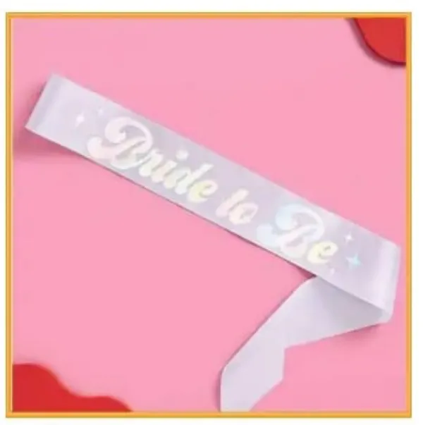 NEW Purple Bride To Be Sash Size undefined - Image 2